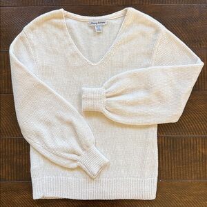 TOMMY BAHAMA Chenille V-Neck Long Sleeve Sweater Size XS